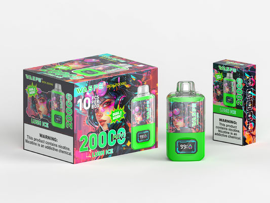 650 Mah Rgb Light Big Puff Vape con 24 ml de jugo y 20000 puffs Sus304 de color OEM