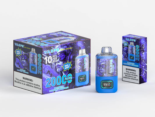 650 Mah Rgb Light Big Puff Vape con 24 ml de jugo y 20000 puffs Sus304 de color OEM