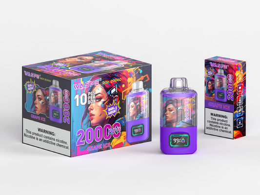 650 Mah Rgb Light Big Puff Vape con 24 ml de jugo y 20000 puffs Sus304 de color OEM