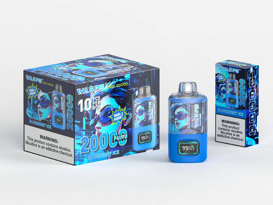 RGB Light Big Puff Batería de vapeo de 650 Mah Sus304 20000Puffs