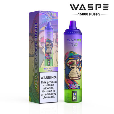 15000 Puffs Frutas Serie de sabor con 22 ml de capacidad de jugo SUS304 y colores personalizables