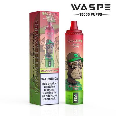 15000 Puffs Frutas Serie de sabor con 22 ml de capacidad de jugo SUS304 y colores personalizables