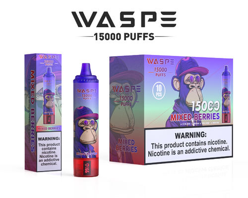 OEM Color Gran pantalla de vapor de vapor de vapor de vapor 22 ml Capacidad de jugo 15000 puffs