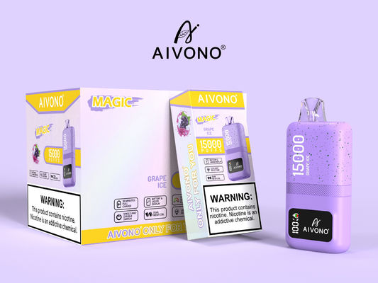 Pluma de vapeo inteligente personalizable con pantalla con batería recargable para adultos