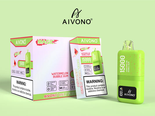 Vape Pen con logotipo personalizable con 15k Puffs Recargable Vaporizador Inteligente 0/2/3/5% Fuerza de nicotina