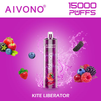 24 ml de vapeador de goteo redondo de punta precargado desechable con batería recargable tipo C