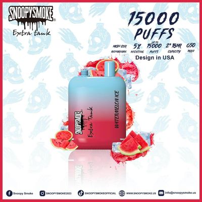 Contenedor doble de 5% de 50 mg de batería de nicotina con batería recargable tipo C