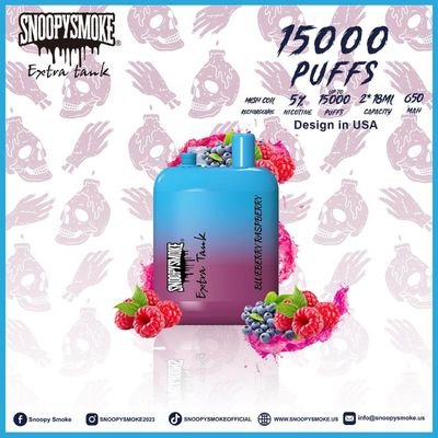 Vape de doble depósito de EE.UU. 650mAh 5% de nicotina de fuerza de frutas sabores 18mL E líquido