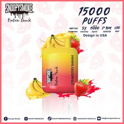 EE.UU. Vape Doble Tanque 1,2 ohm malla bobina 15000 fumadores 5% de nicotina de frutas Falvors E Kit de cigarrillos