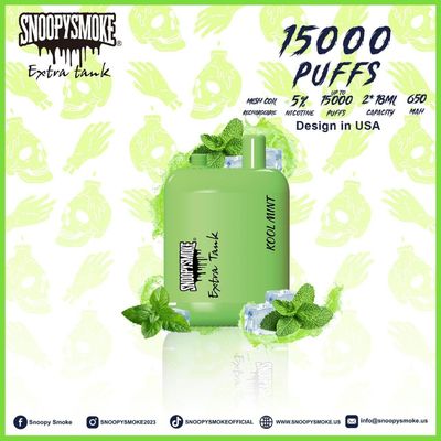 Batería recargable de 650mAh USA Vape Doble 18mL E Sabores de frutas líquidas con bobina de malla de 1,2 ohm