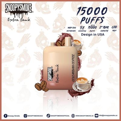 Batería recargable de 650mAh USA Vape Doble 18mL E Sabores de frutas líquidas con bobina de malla de 1,2 ohm