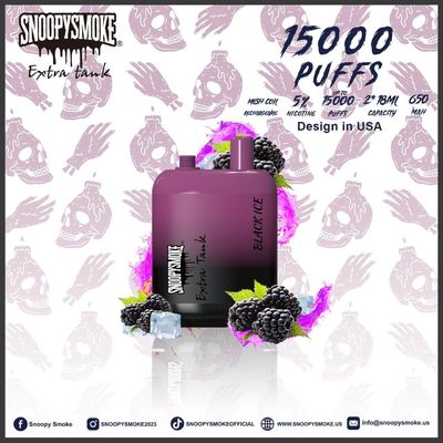 Batería recargable de doble depósito tipo C con 15000 puffs sabor a fruta bobina de malla de 1,2 ohm