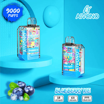 9000 puffs Vapor desechable 19ml líquido 10pcs paquete 80g peso tipo C recargable