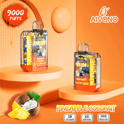 Tipo C Dispositivo de pluma de vaporizador recargable desechable 9000 soplos precargados de nicotina 19 ml de capacidad líquida