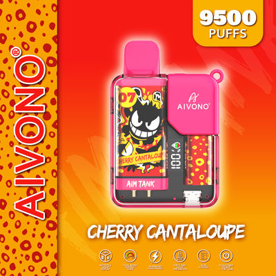 650 mAh de potencia ajustable Vape Pen desechable 9500 Puffs 3% Nic
