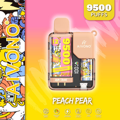 18 ml de pluma de vaporizador desechable para niños con pantalla de color de bloqueo 9500 puffs 10pcs por caja