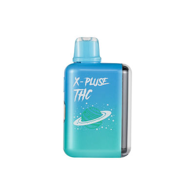 Pulsador activado CBD Vape Pen con tipo C carga doble bobina de cerámica gran pantalla digital